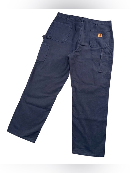 Carhartt Navy Dungaree Jeans - 30x30 Workwear Treasure! 🚜 - Picture 2 of 10